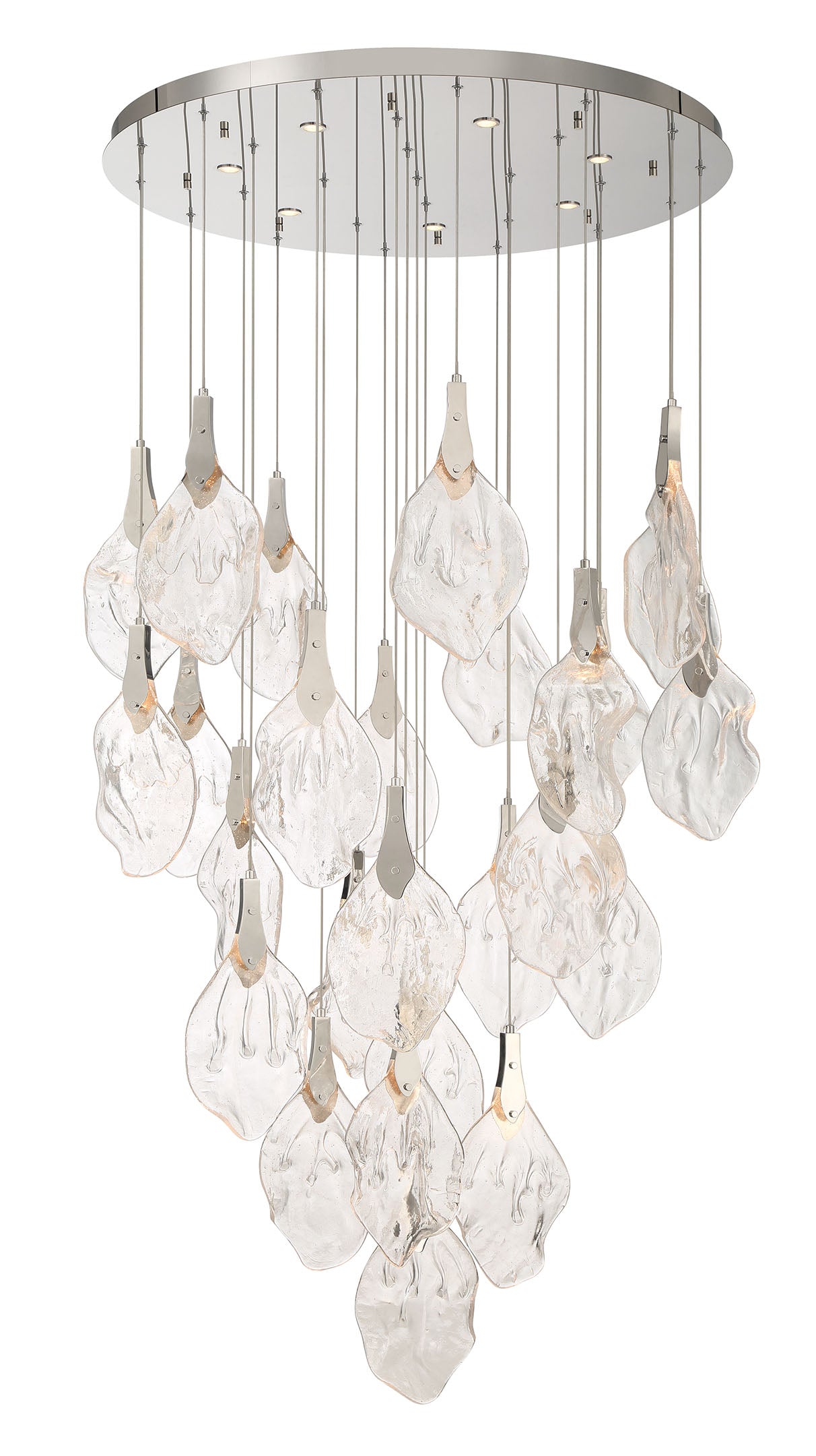 Eurofase 49920-017 Jateo LED Multi-Light Pendant in Polished Nickel