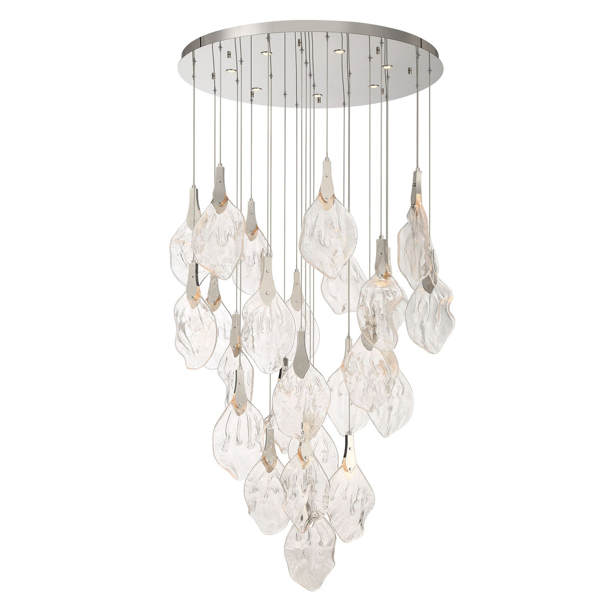 Eurofase 49920-017 Jateo LED Multi-Light Pendant in Polished Nickel