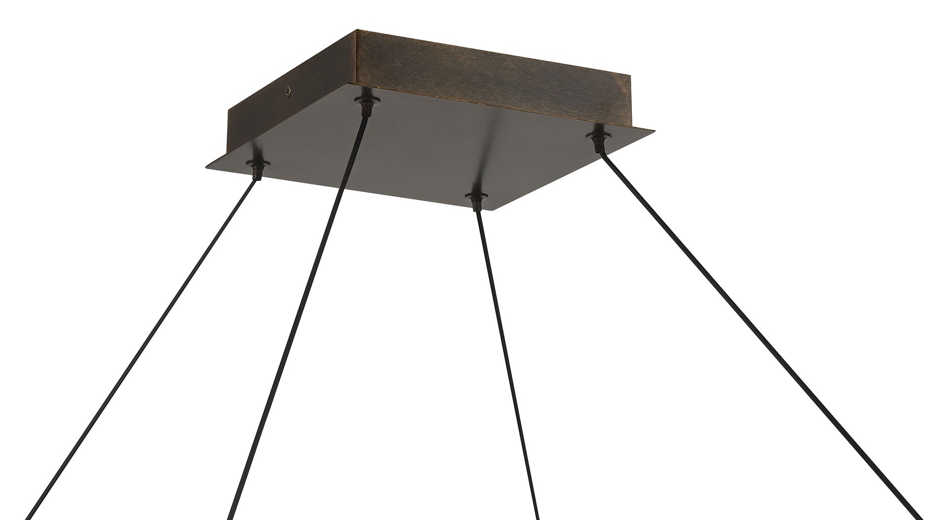 Eurofase 50053-018 Neoness LED Geometric Chandelier in Weathered Brass