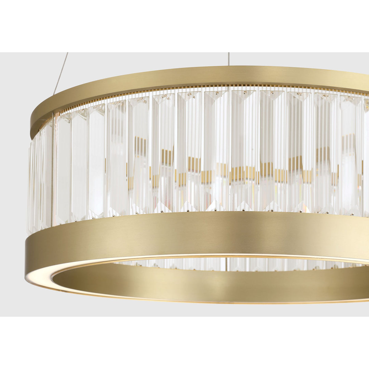 Eurofase 49353-013 Empra LED Crystal Pendant in Gold