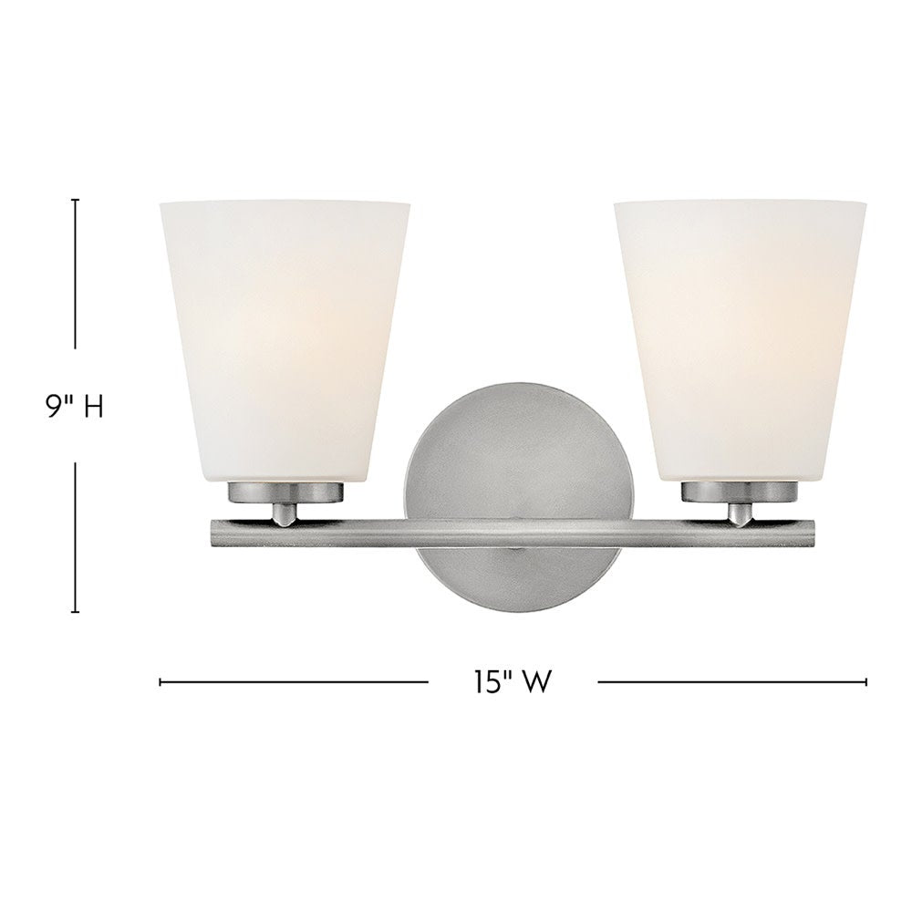 Meuble-lavabo Lark 85422BN Bri en nickel brossé