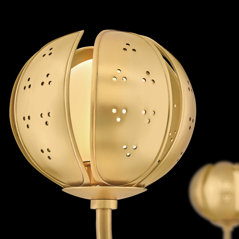 Fredrick Ramond FR46963UB-LL Anthos LED Chandelier in Unlacquered Brass