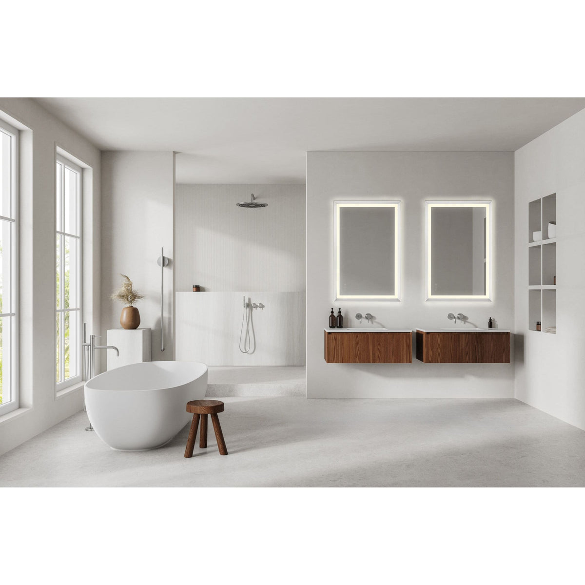 Miroir rectangulaire LED Artell Eurofase 48974-028 argenté