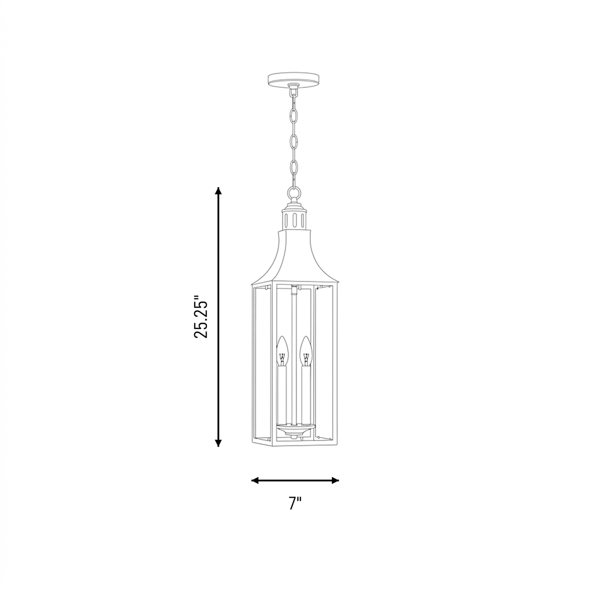 Savoy House 5-220-273 Lancaster Outdoor Hanging Lantern in Atlas Bronze