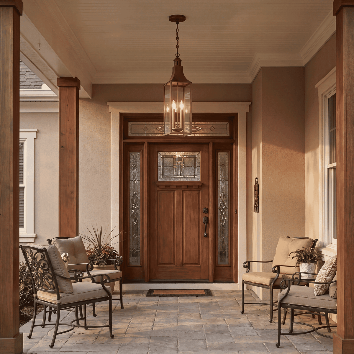 Savoy House 5-220-273 Lancaster Outdoor Hanging Lantern in Atlas Bronze