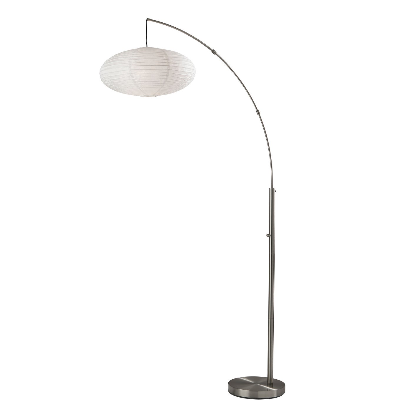 Adesso Home - 5024-22 - One Light Arc Lamp - Corinne - Brushed Steel