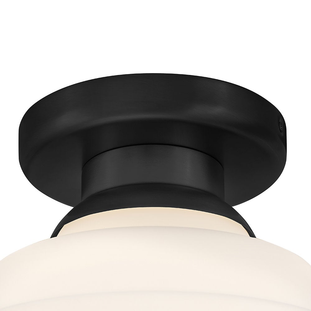 Lark 84323BK Penny Flush Mount in Black