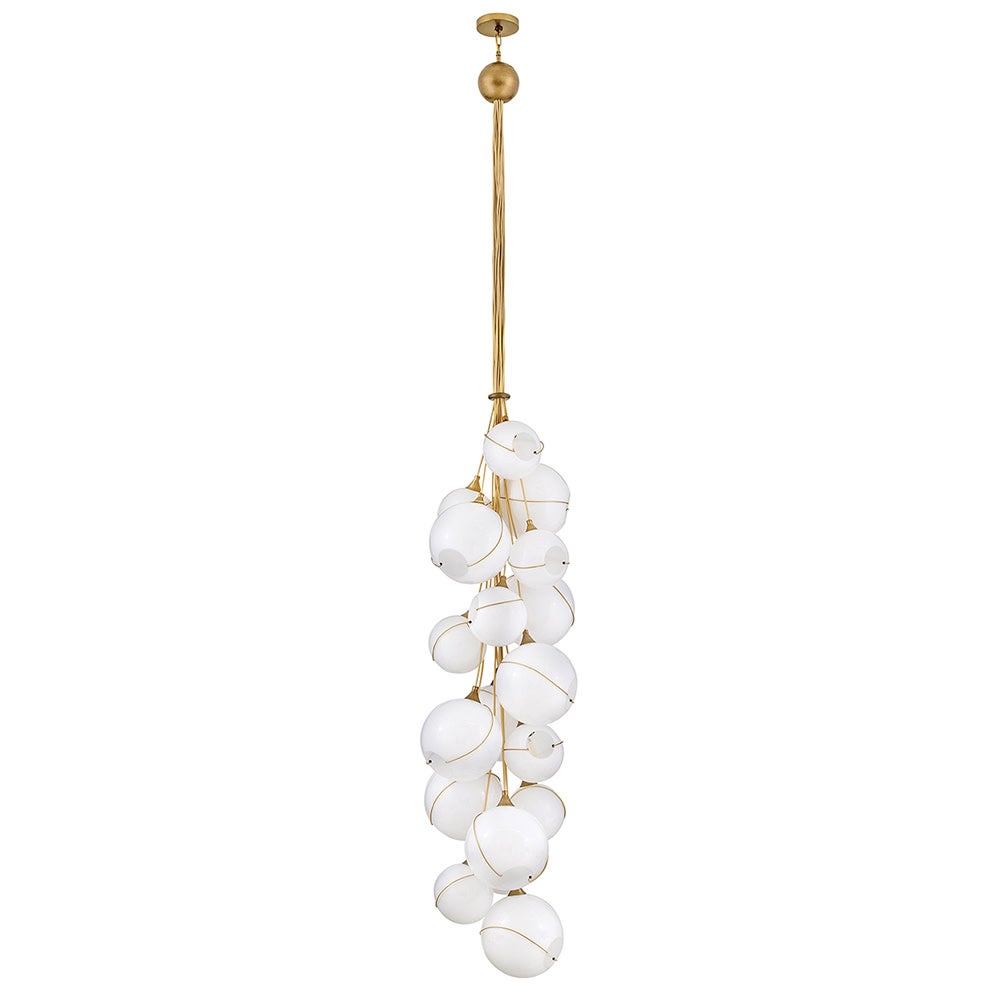 Hinkley Lighting 30309HBR-CO Skye Multi Tier Pendant in Heritage Brass