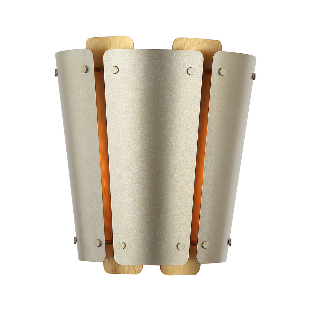 Varaluz - 518W01SSBS - One Light Wall Sconce - Peep Show - Sunwashed Silver/Brushed Sienna
