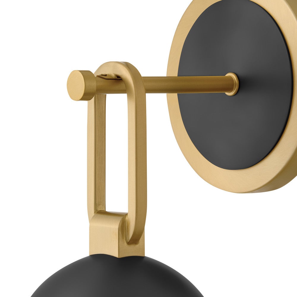 Meuble-lavabo Bowie 54560LCB-BK de Hinkley Lighting, en laiton laqué avec accents noirs