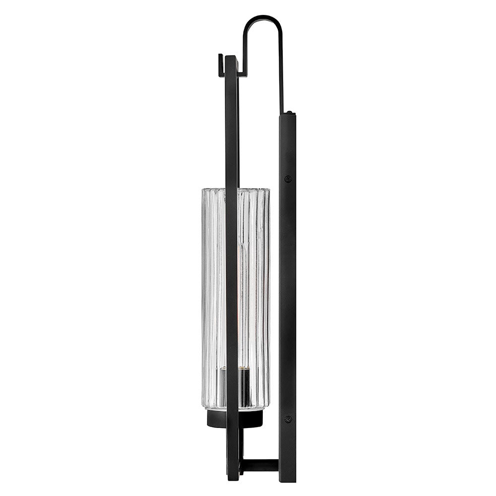 Lark 82104BK Stassi Wall Mount Lantern in Black