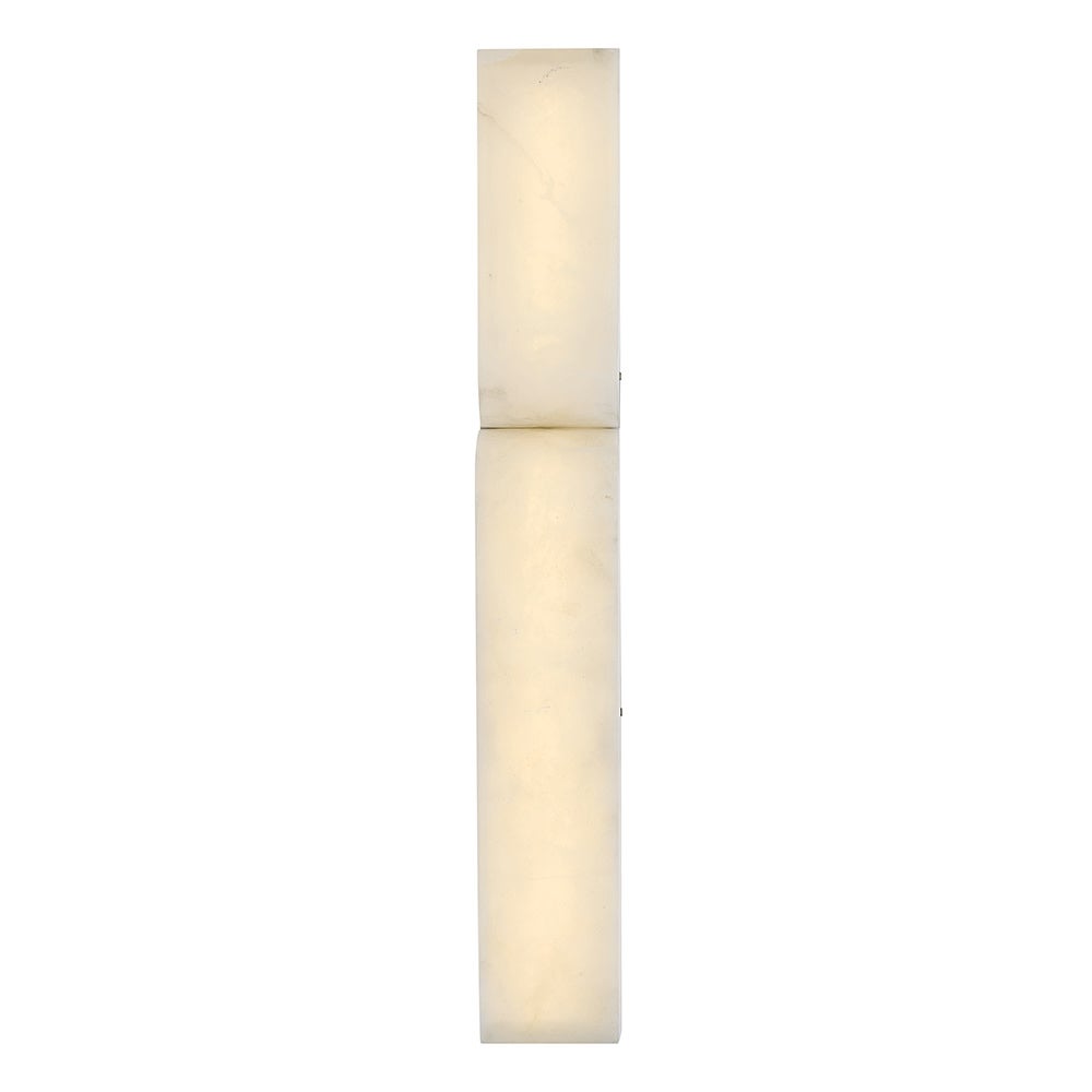 Fredrick Ramond FR41972LCB Alune LED Alabaster Sconce in Lacquered Brass