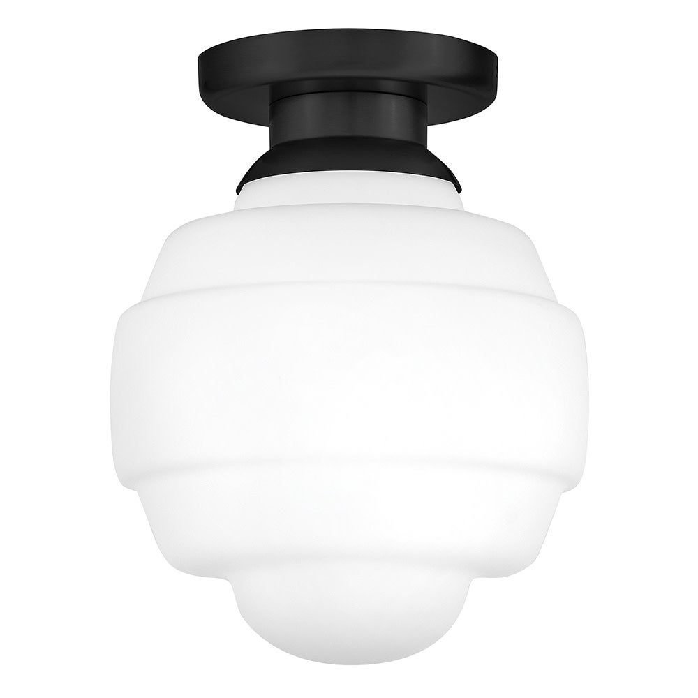 Lark 84323BK Penny Flush Mount in Black