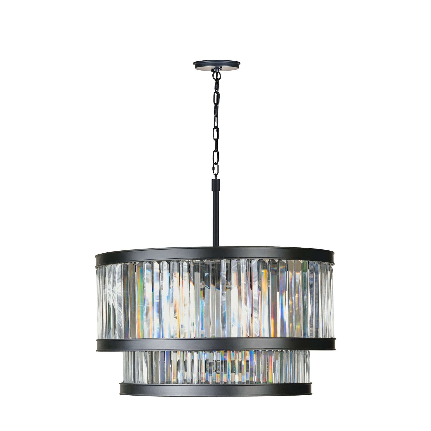 Varaluz - 546P14BLK - 14 Light Pendant - Double Take - Heritage Black