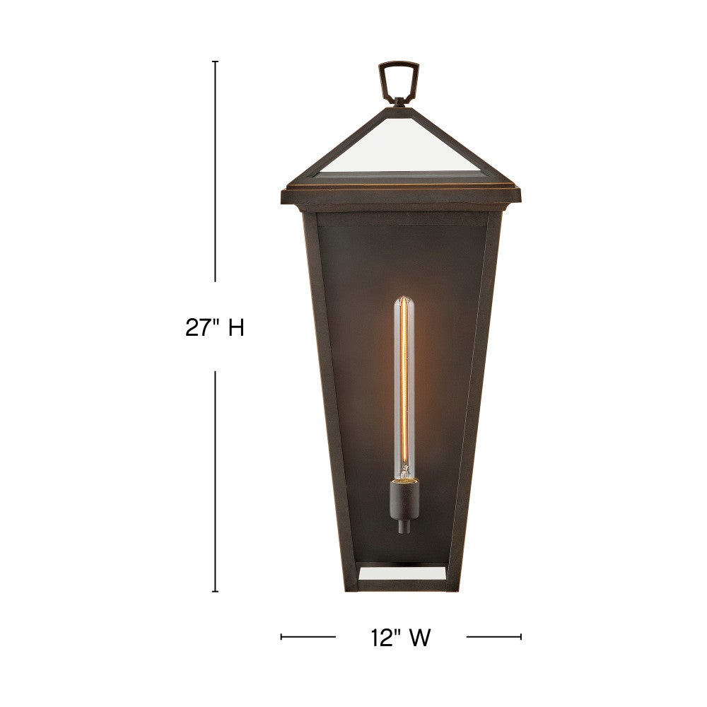 Lanterne murale Hinkley Lighting 25654OZ Alford Place en bronze huilé