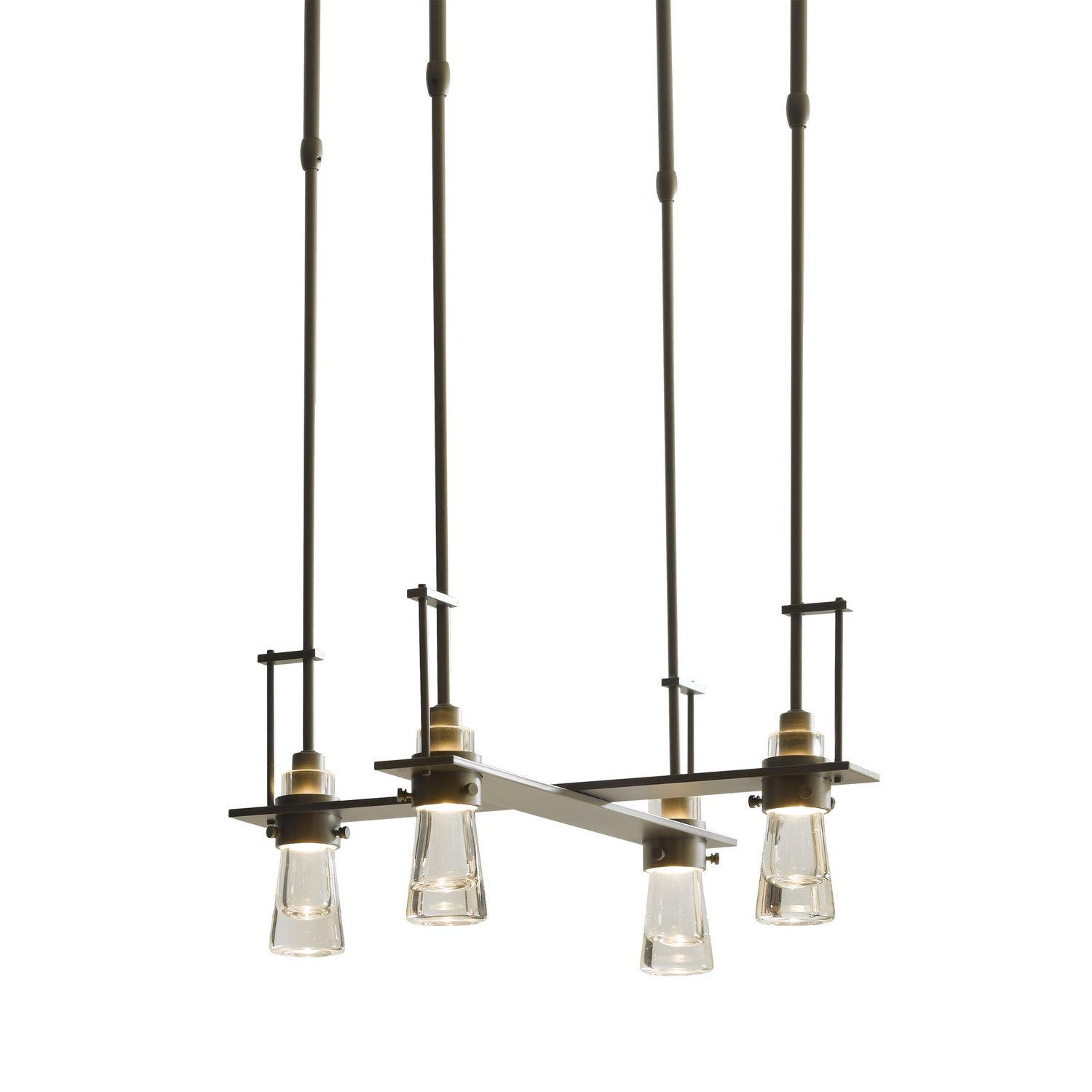 Montreal Luminaire & Quincaillerie 137720SKT Erlenmeyer Quatre Lumières Suspension incandescent