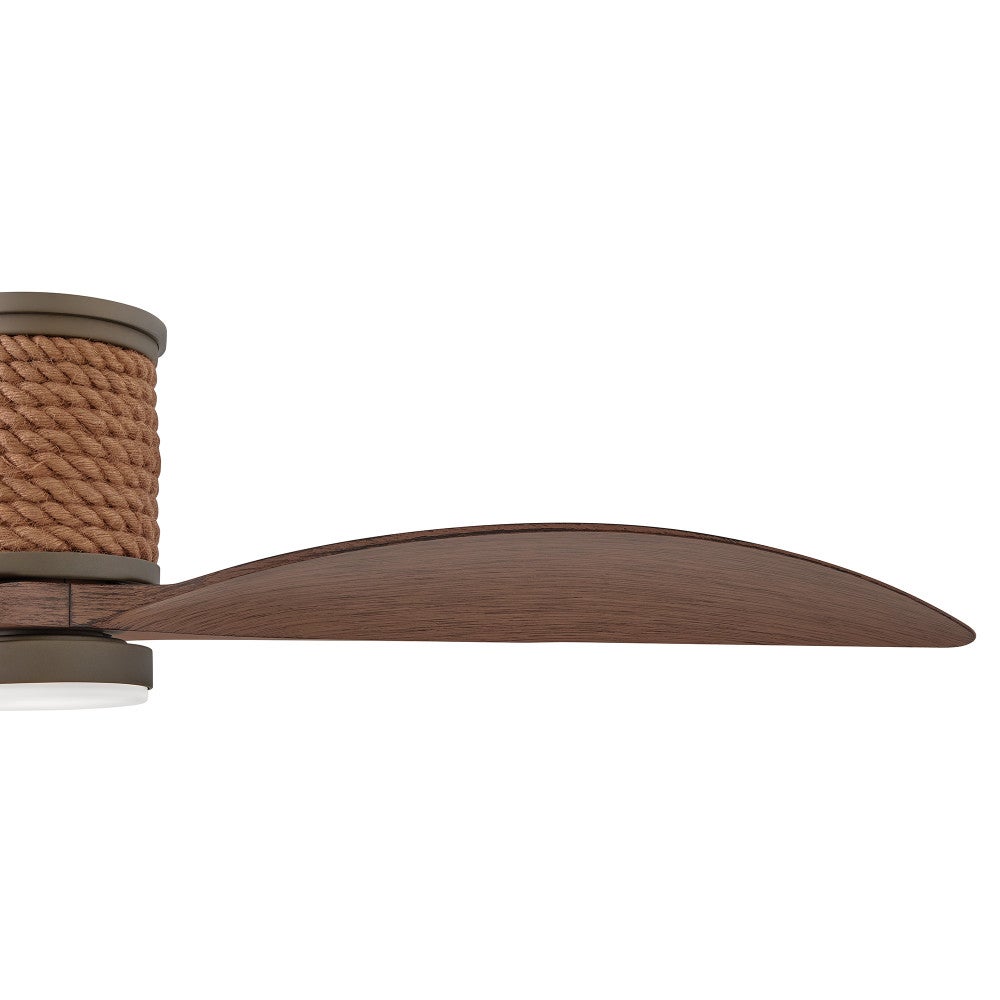 Luminaire encastré intelligent à DEL Hinkley Lighting 943160FMM-LDD Marin Ventilateur en bronze mat métallisé