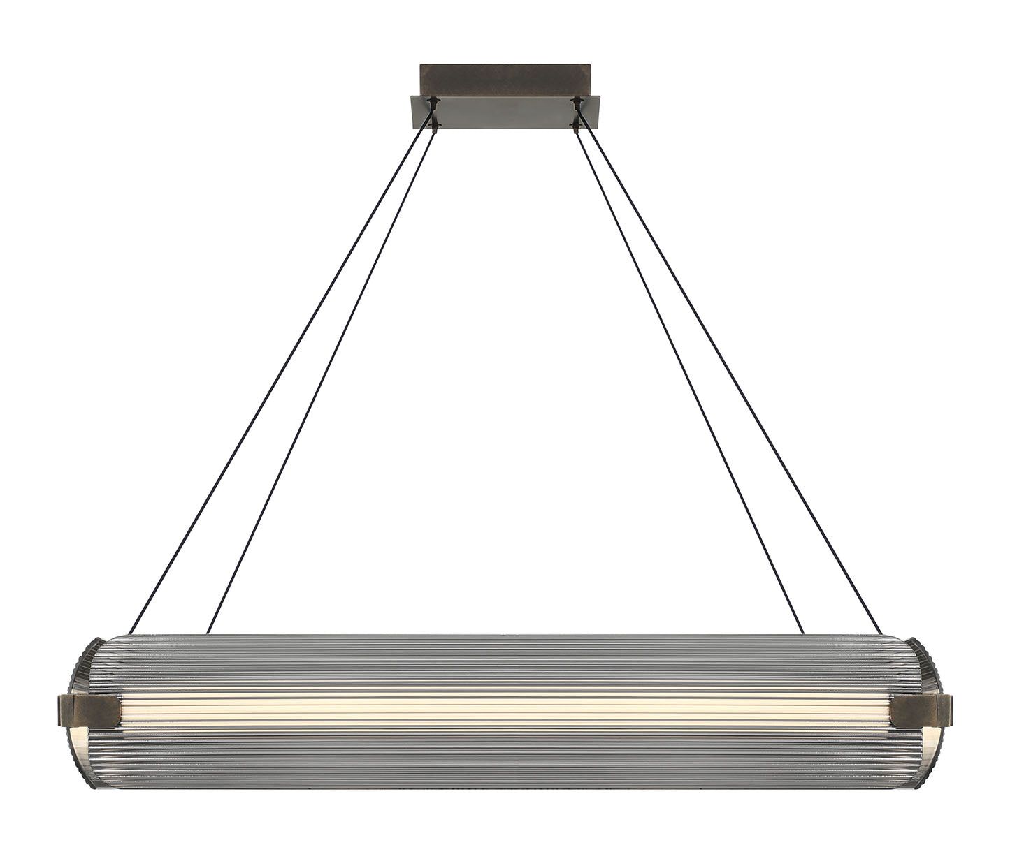 Eurofase 50053-018 Neoness LED Geometric Chandelier in Weathered Brass