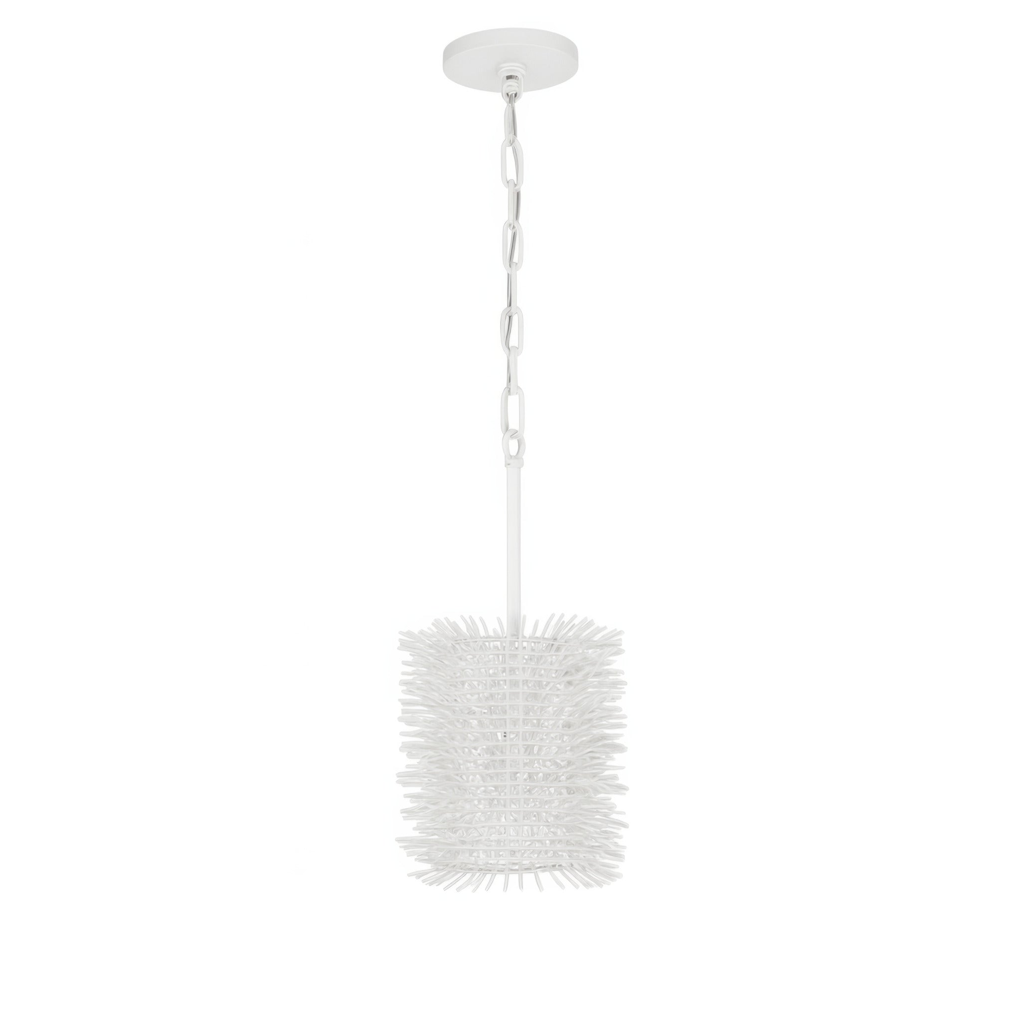 Varaluz - 569M01WH - Une lumière Suspension - Oursin - Blanc