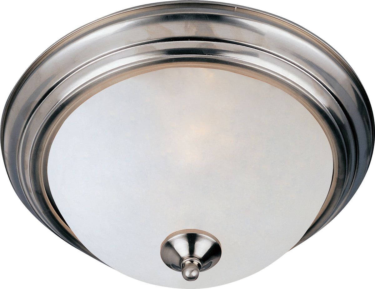 Lampe Maxim Lighting 5840FTSN Essentials One-Light Plafonnier (5840) en nickel satiné