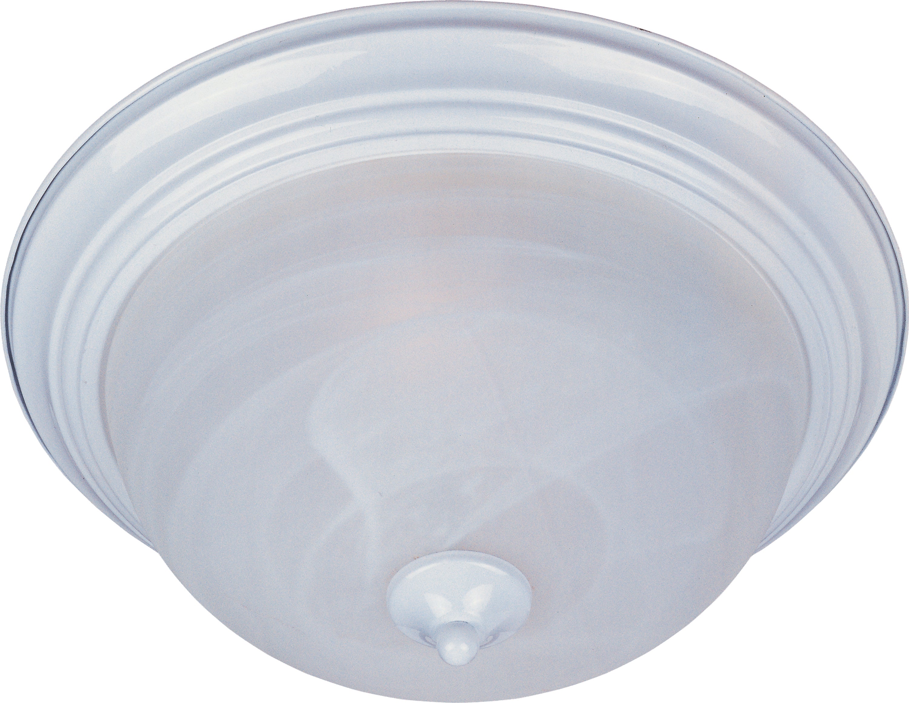 Lampe Maxim Lighting 5840MRWT Essentials One-Light Plafonnier (5840) en blanc