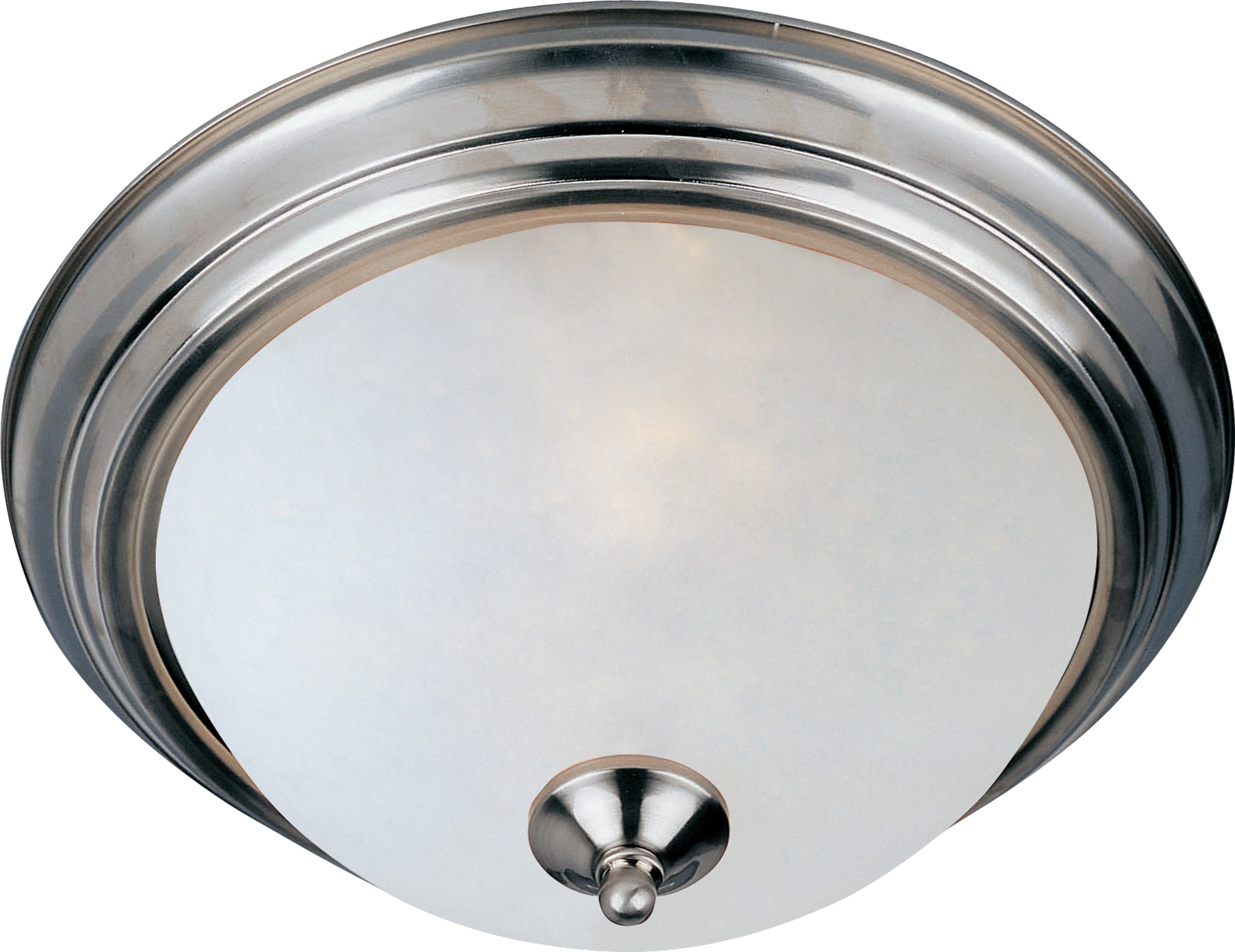 Luminaire Maxim Lighting 5842FTSN Essentials à trois lampes Plafonnier (5842) en nickel satiné