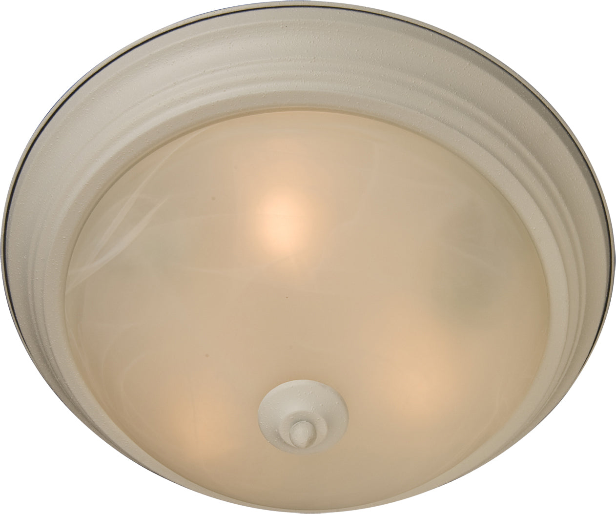 Luminaire à trois lampes Maxim Lighting 5842MRTW Essentials Plafonnier (5842) en blanc texturé
