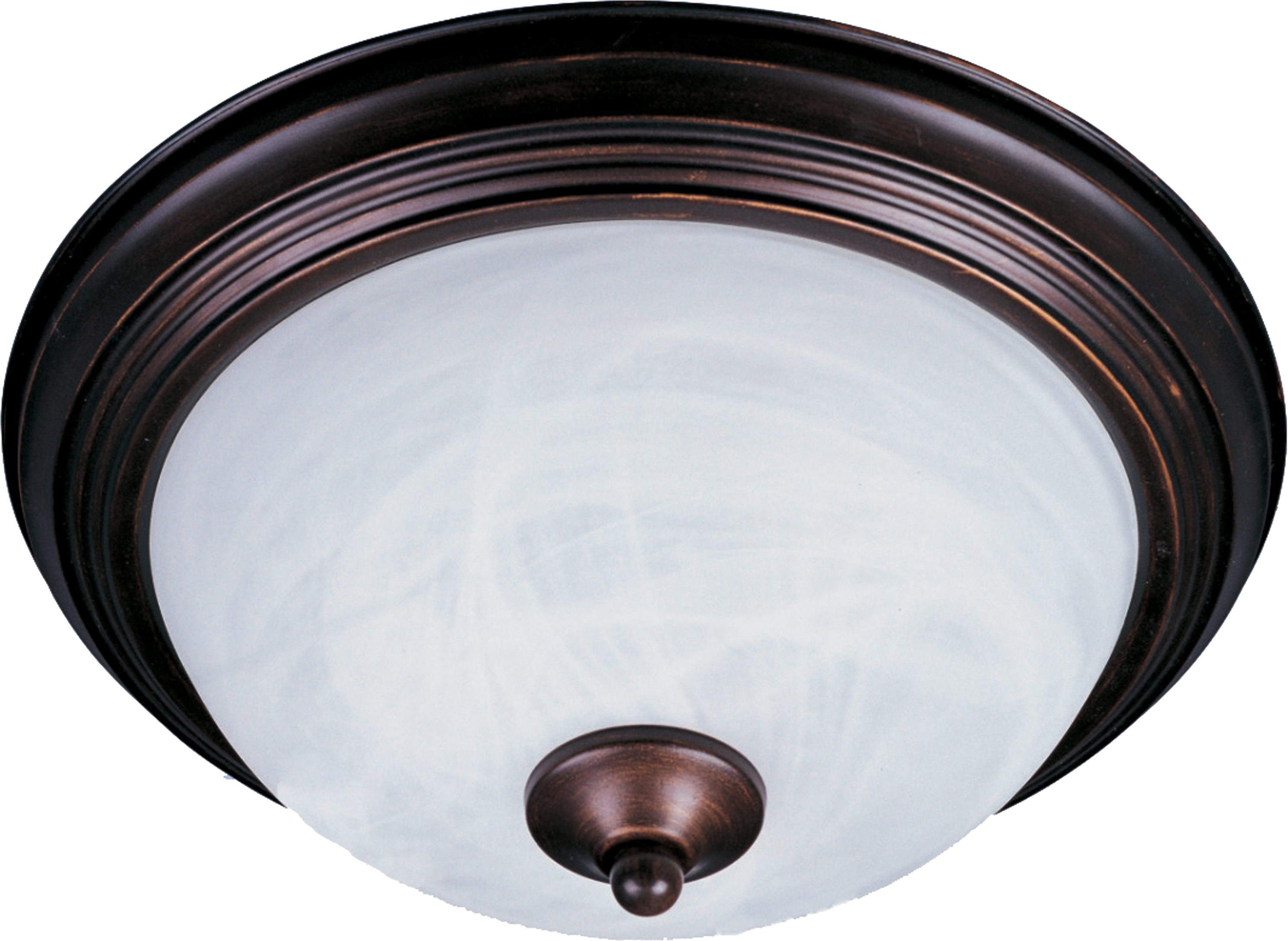 Lampe Maxim Lighting 5849MROI Essentials à deux lampes Plafonnier (5849) en bronze huilé