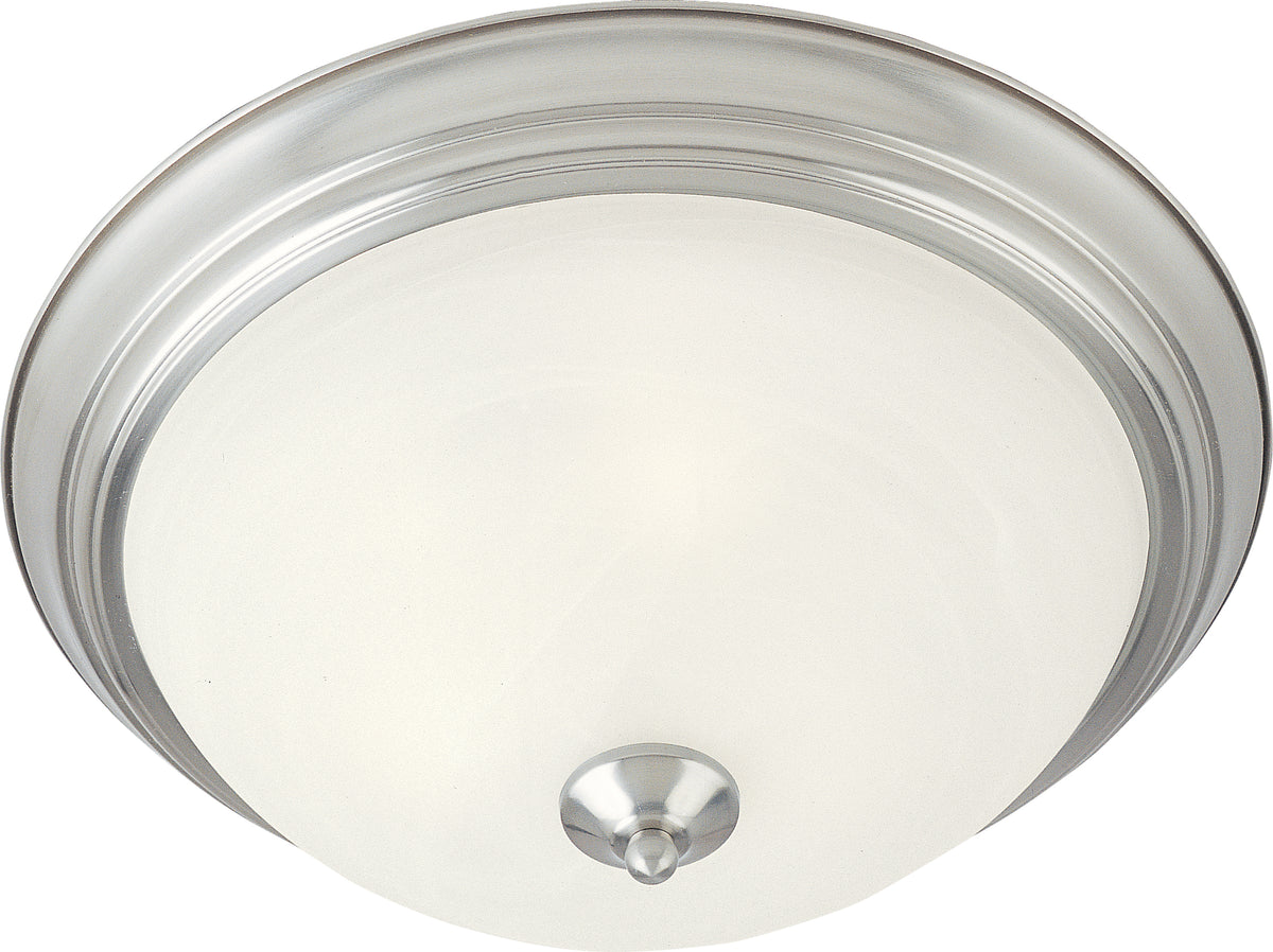Lampe Maxim Lighting 5849MRSN Essentials à deux lampes Plafonnier (5849) en nickel satiné
