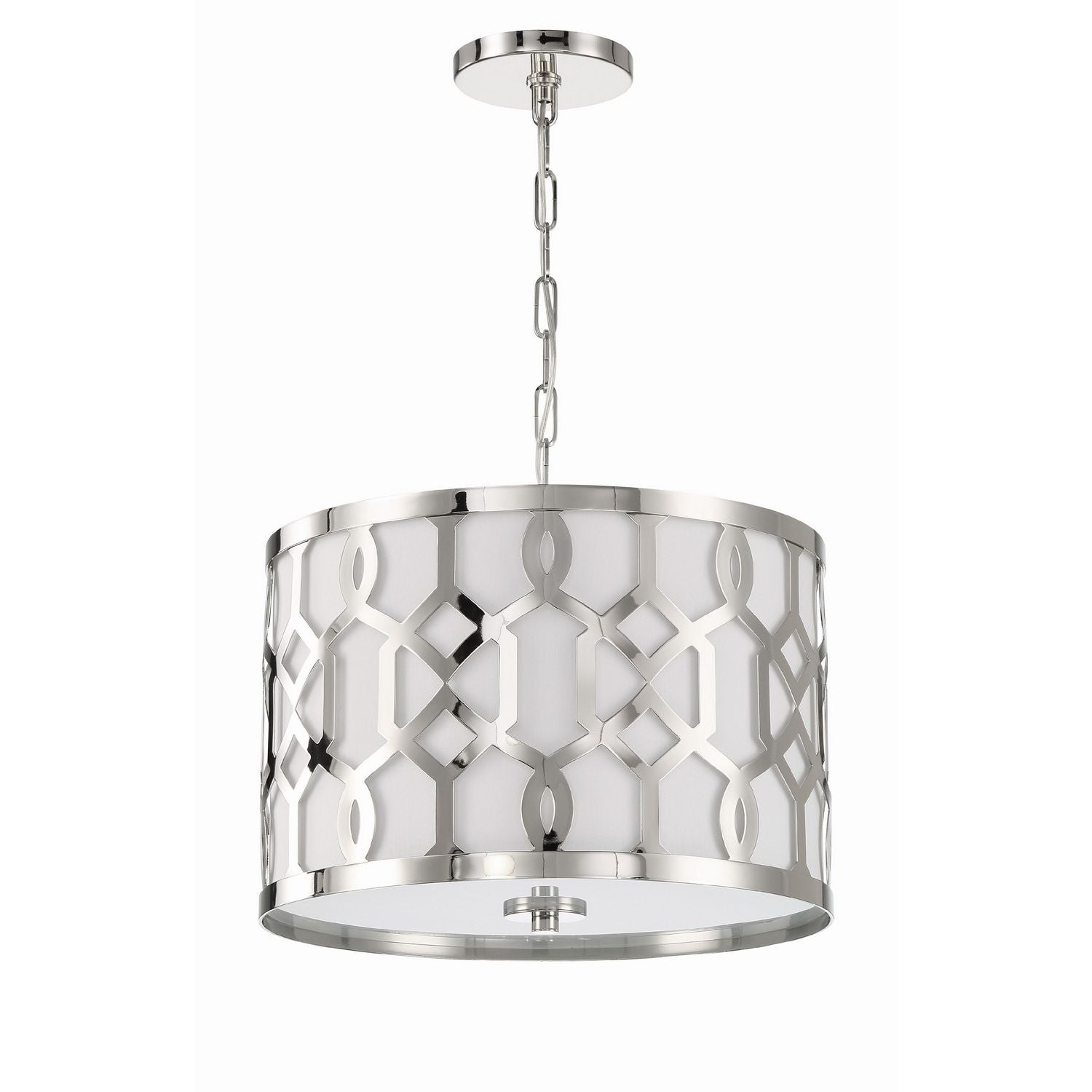 Crystorama - 2265-PN - Three Light Chandelier - Jennings - Polished Nickel