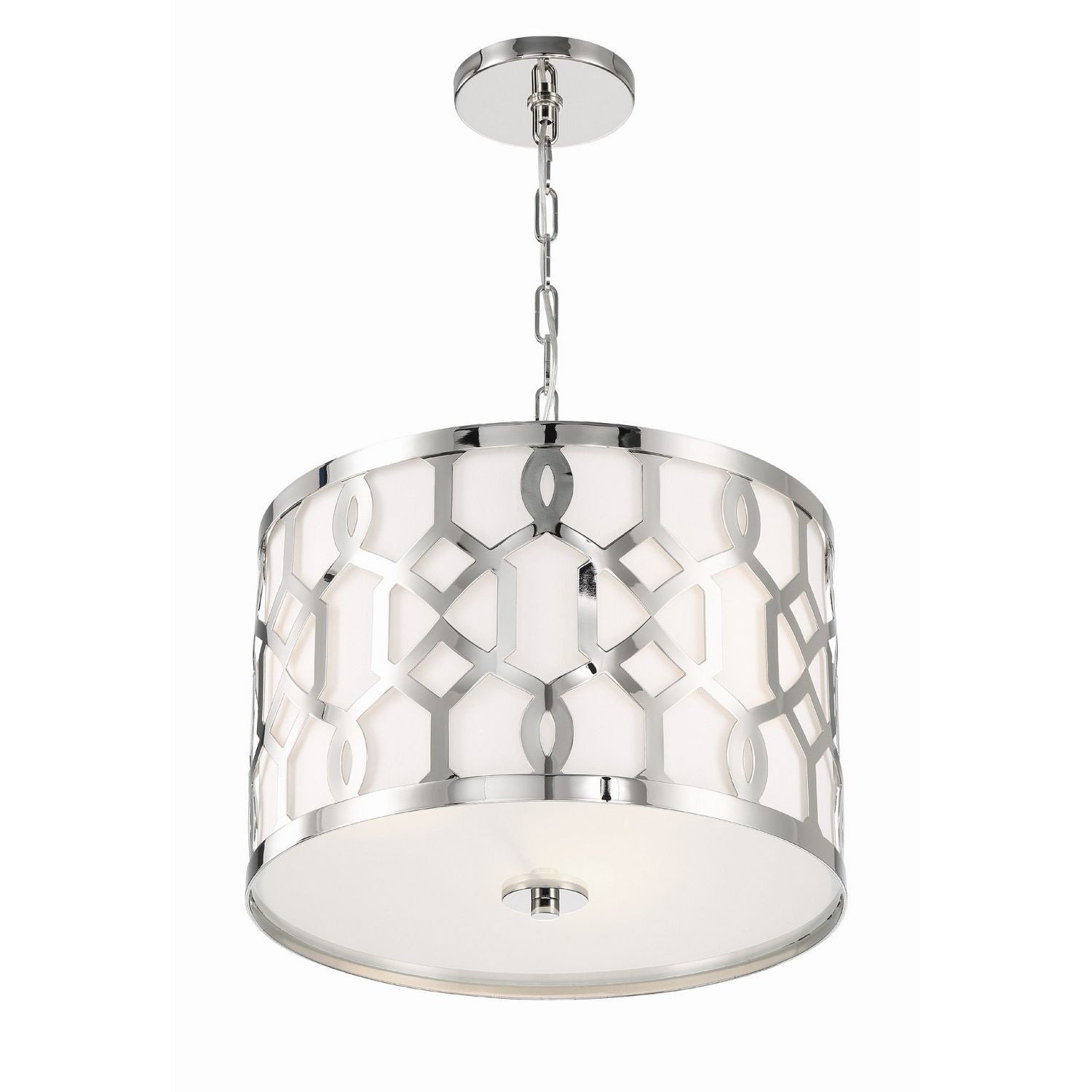 Crystorama - 2265-PN - Three Light Chandelier - Jennings - Polished Nickel