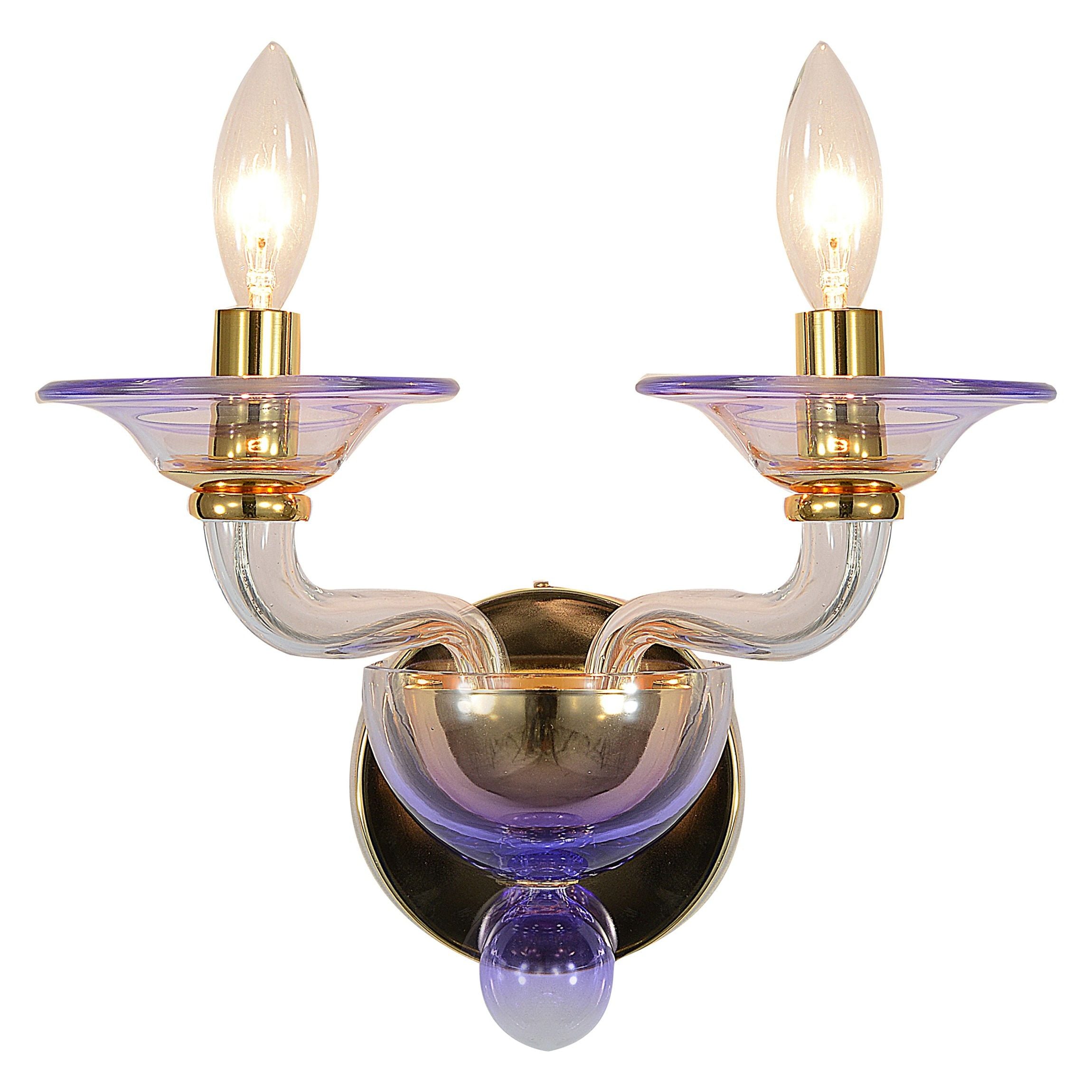 Crystorama - 9922-GD-AM - Two Light Wall Sconce - Stella - Gold