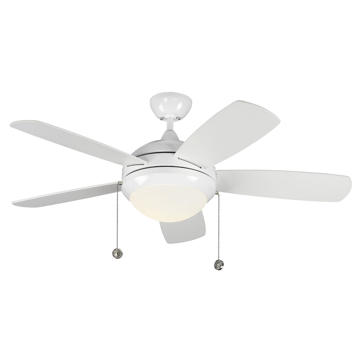 Visual Comfort Fan Collection 5DIC44WHD-V1 Discus Classic 44" LED Ceiling Fan