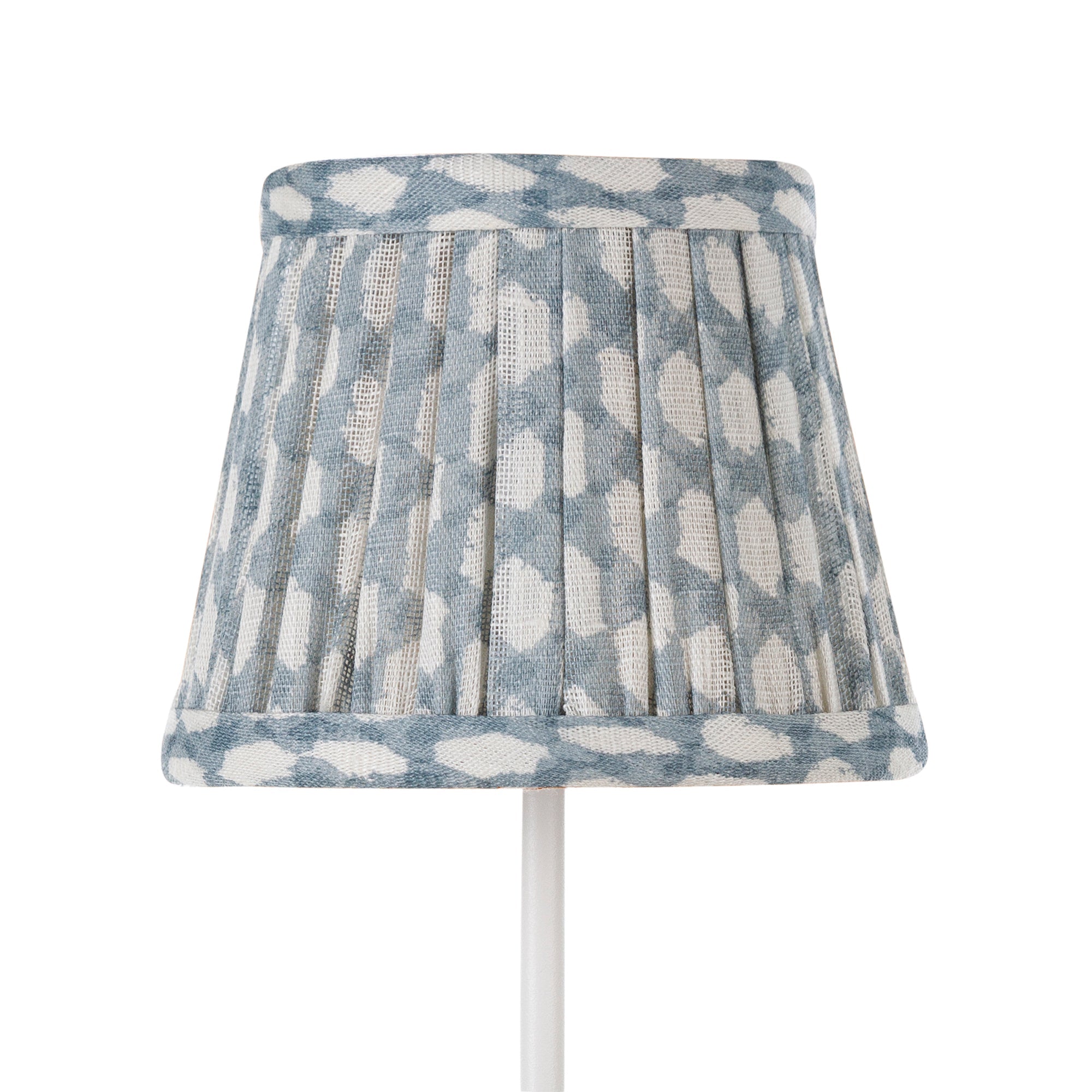 Abat-jour en tissu Zafferano x Fermoie 5PP-036 - Motif osier bleu clair