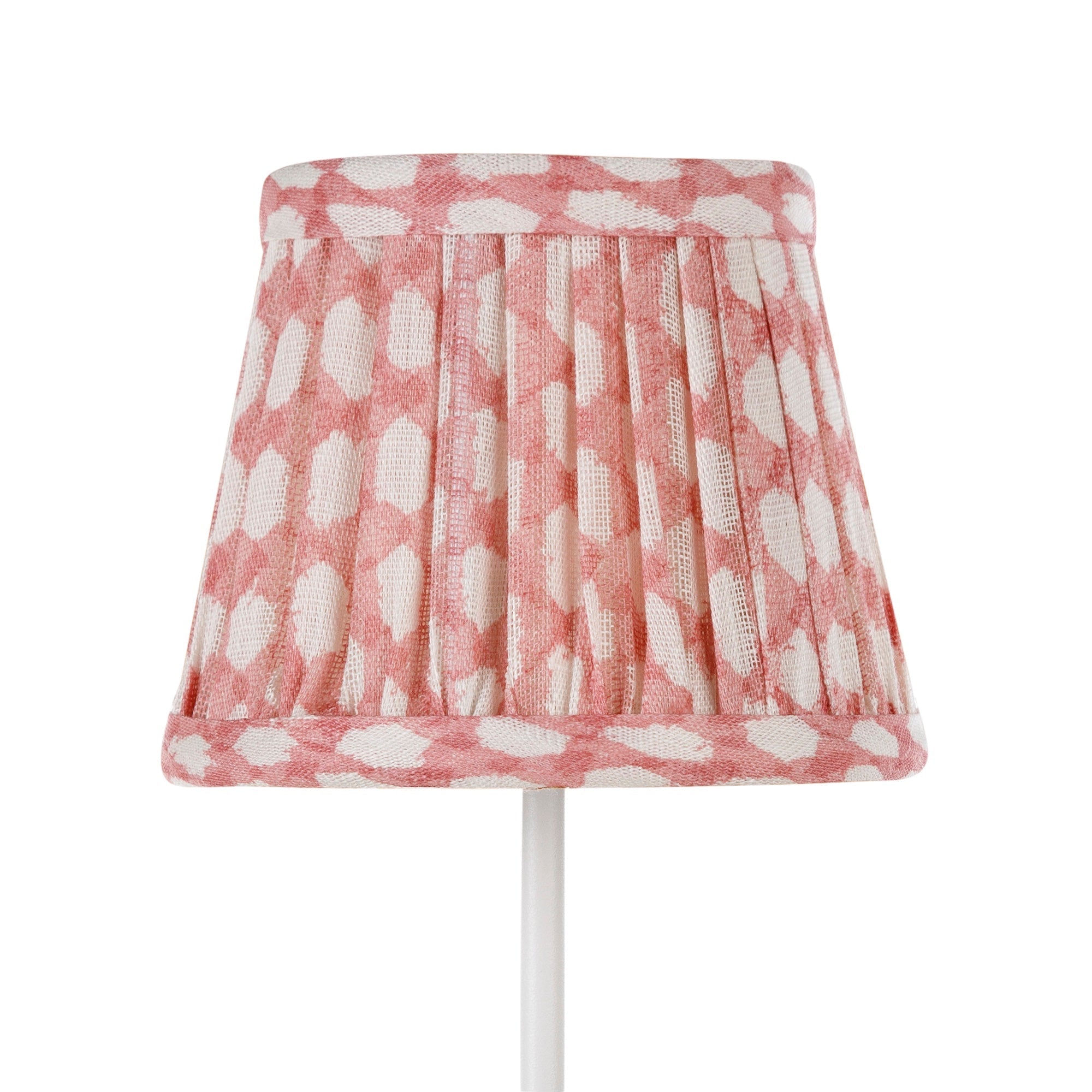 Abat-jour en tissu Zafferano x Fermoie 5PP-062 - Motif osier rose clair
