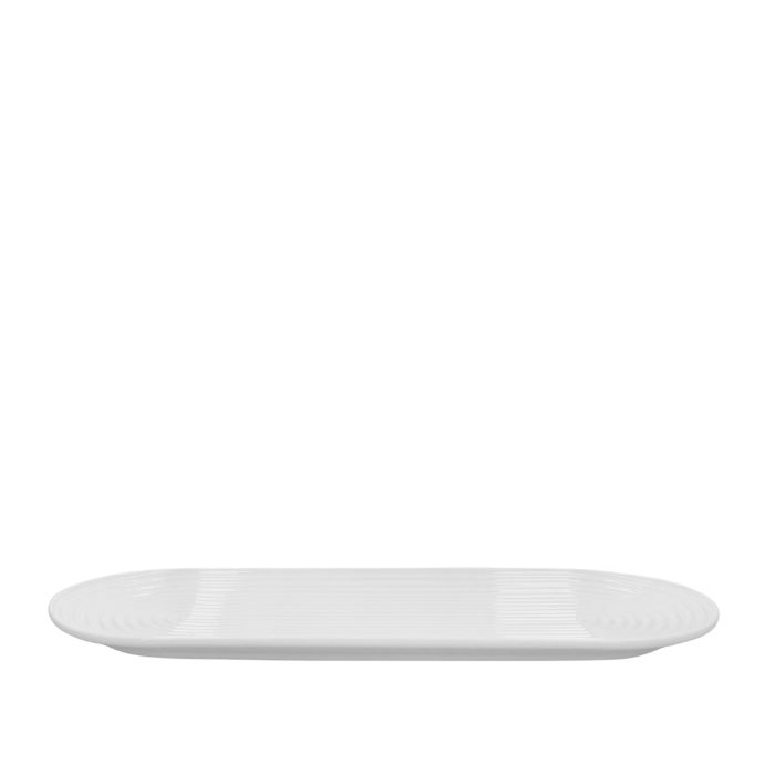 Lyngby Porcelæn 201468 Plat de service ovale Tura en blanc