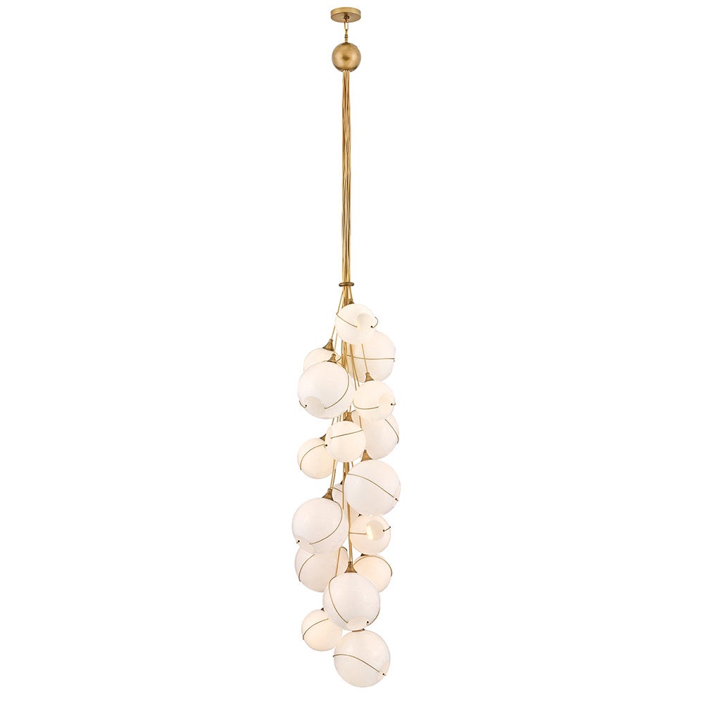 Hinkley Lighting 30309HBR-CO Skye Multi Tier Pendant in Heritage Brass