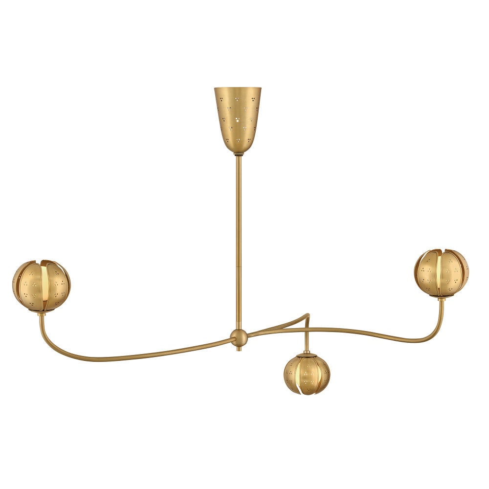 Fredrick Ramond FR46963UB-LL Anthos LED Chandelier in Unlacquered Brass