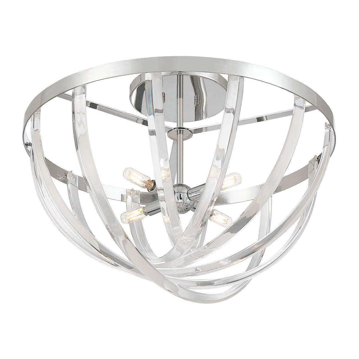 Savoy House 6-1777-4-11 Jennings Semi-Plafonnier en chrome poli