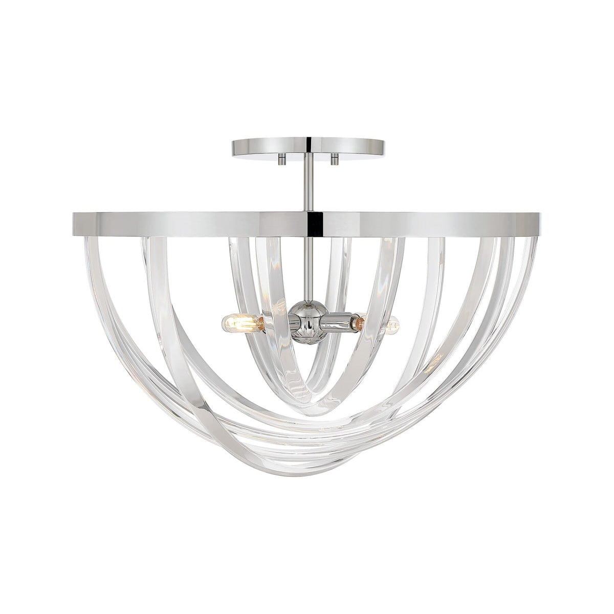 Savoy House 6-1777-4-11 Jennings Semi-Plafonnier en chrome poli