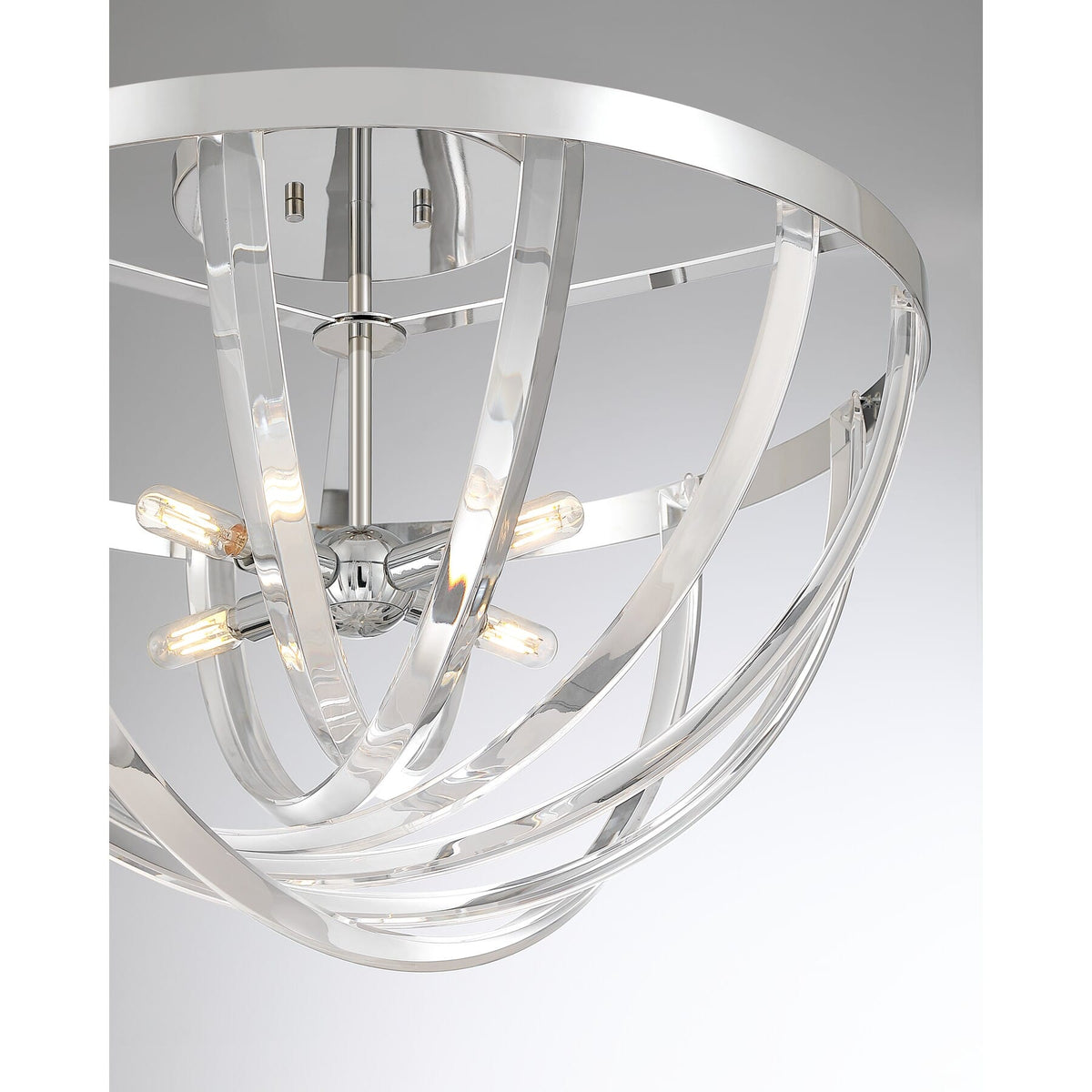 Savoy House 6-1777-4-11 Jennings Semi-Plafonnier en chrome poli