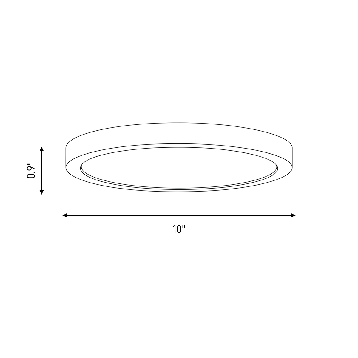 Savoy House 6-3333-10-BK LED Flush Mount in Black