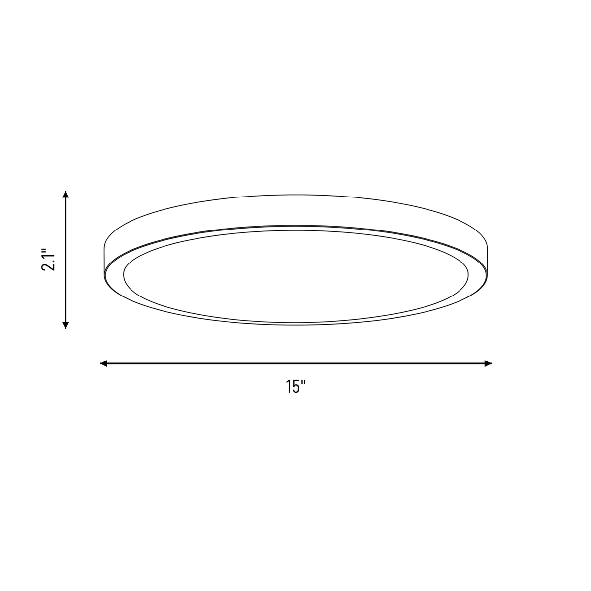 Savoy House 6-3333-15-BK LED Flush Mount in Black