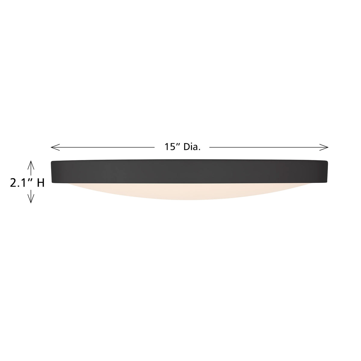 Savoy House 6-3333-15-BK LED Flush Mount in Black