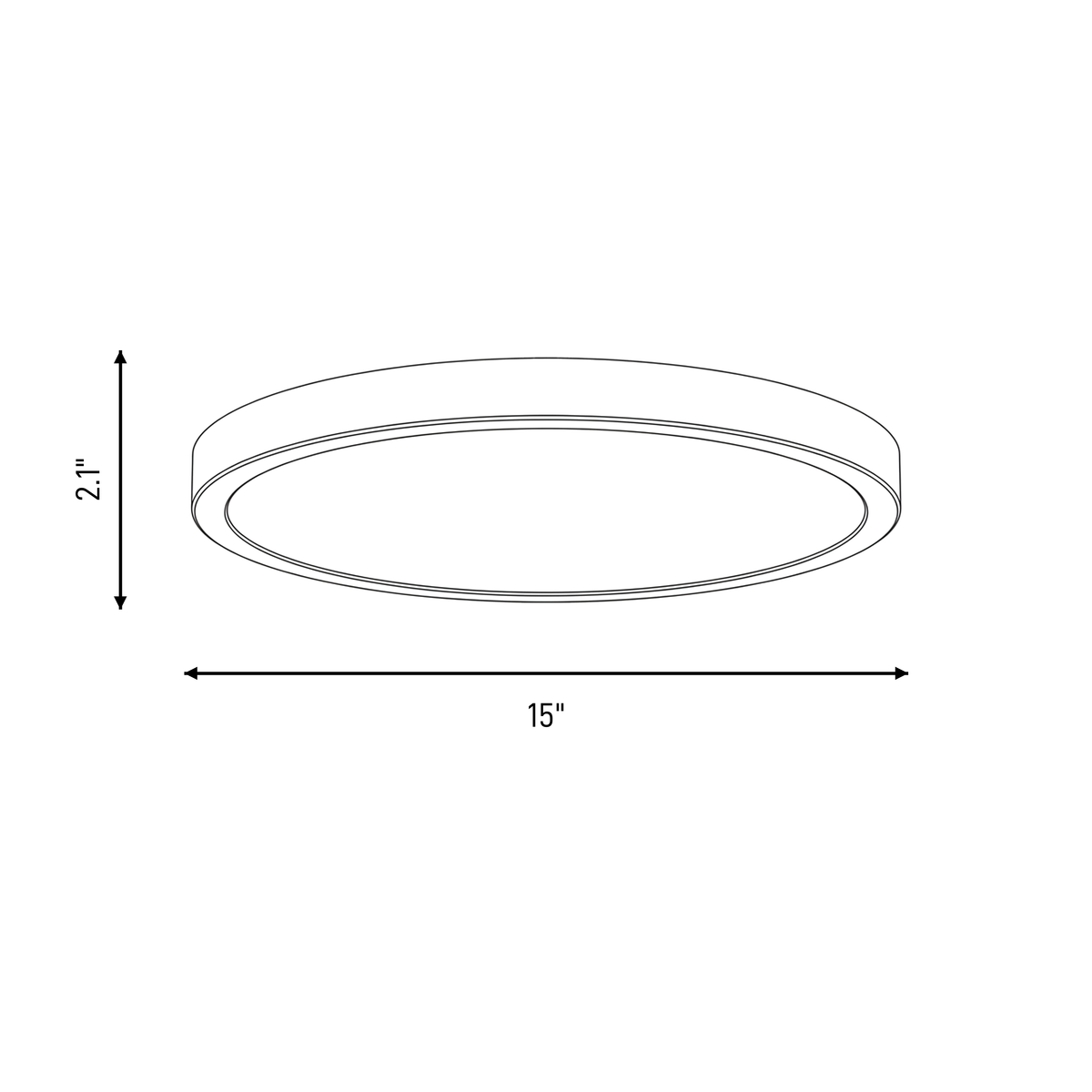 Savoy House 6-3333-15-WH LED Flush Mount in White
