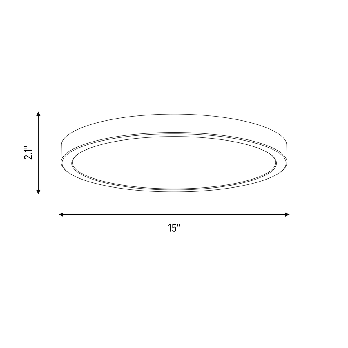 Savoy House 6-3333-15-WH LED Flush Mount in White