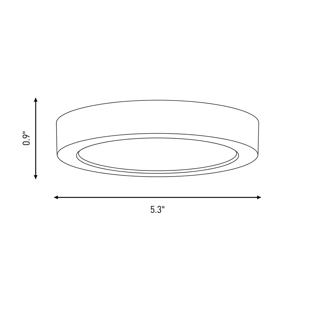 Savoy House 6-3333-5-BK LED Flush Mount in Black