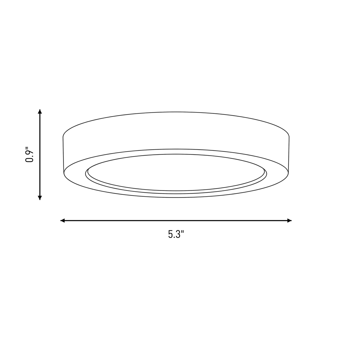 Savoy House 6-3333-5-BK LED Flush Mount in Black