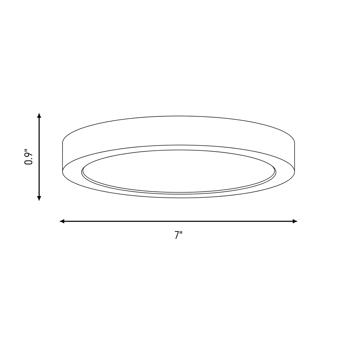 Savoy House 6-3333-7-WH LED Flush Mount in White