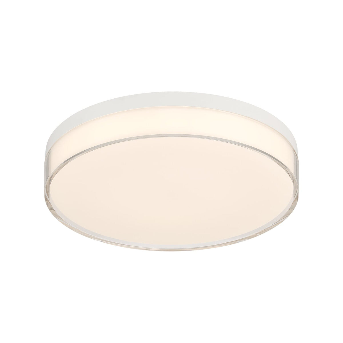 Savoy House 6-4444-11-WH Clarion 5CCT LED Acrylic Ceiling Light in White